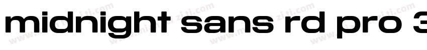 midnight sans rd pro 36 bold字体转换